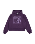 The Story Of Us Purple Crop Hoodie
