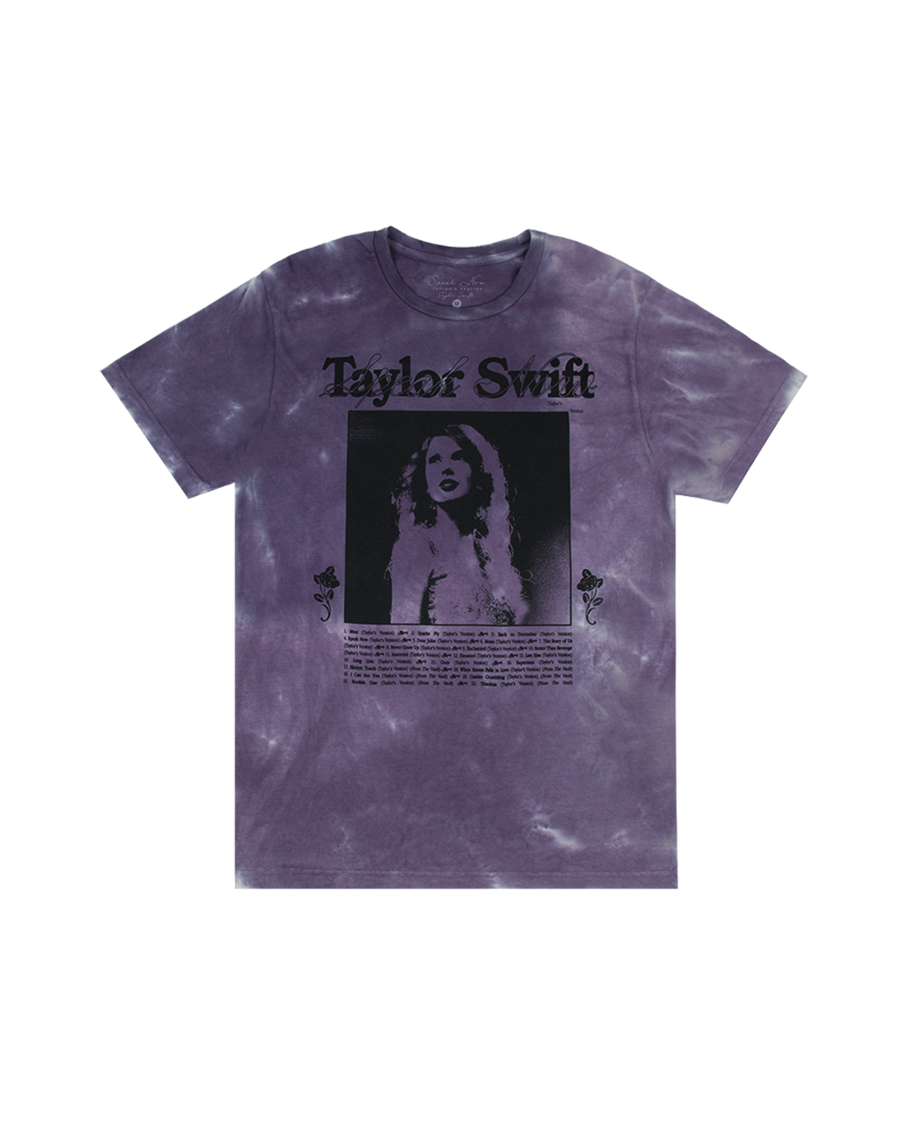 Speak Now (Taylor's Version) Tracklist Purple Tie Dye T-Shirt
