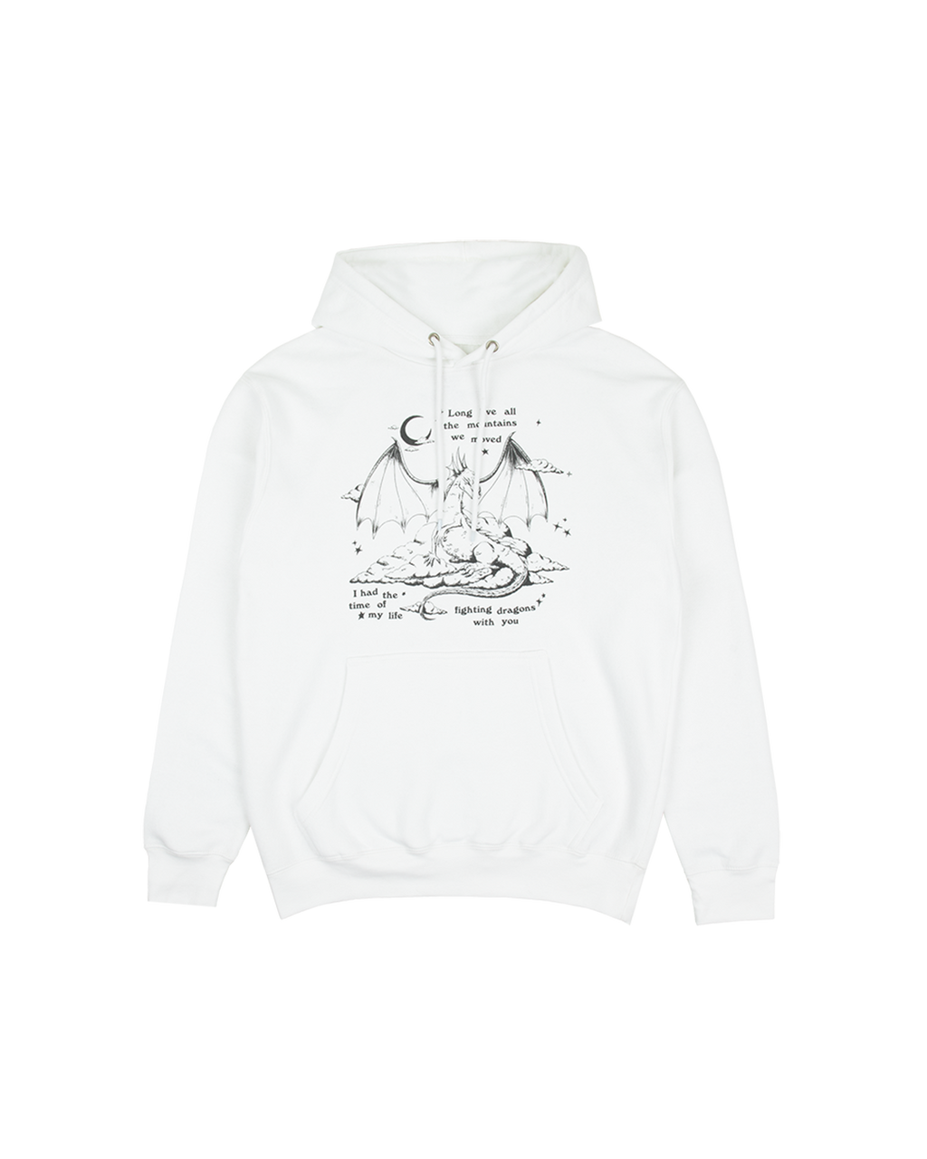 Fighting Dragons With You White Hoodie